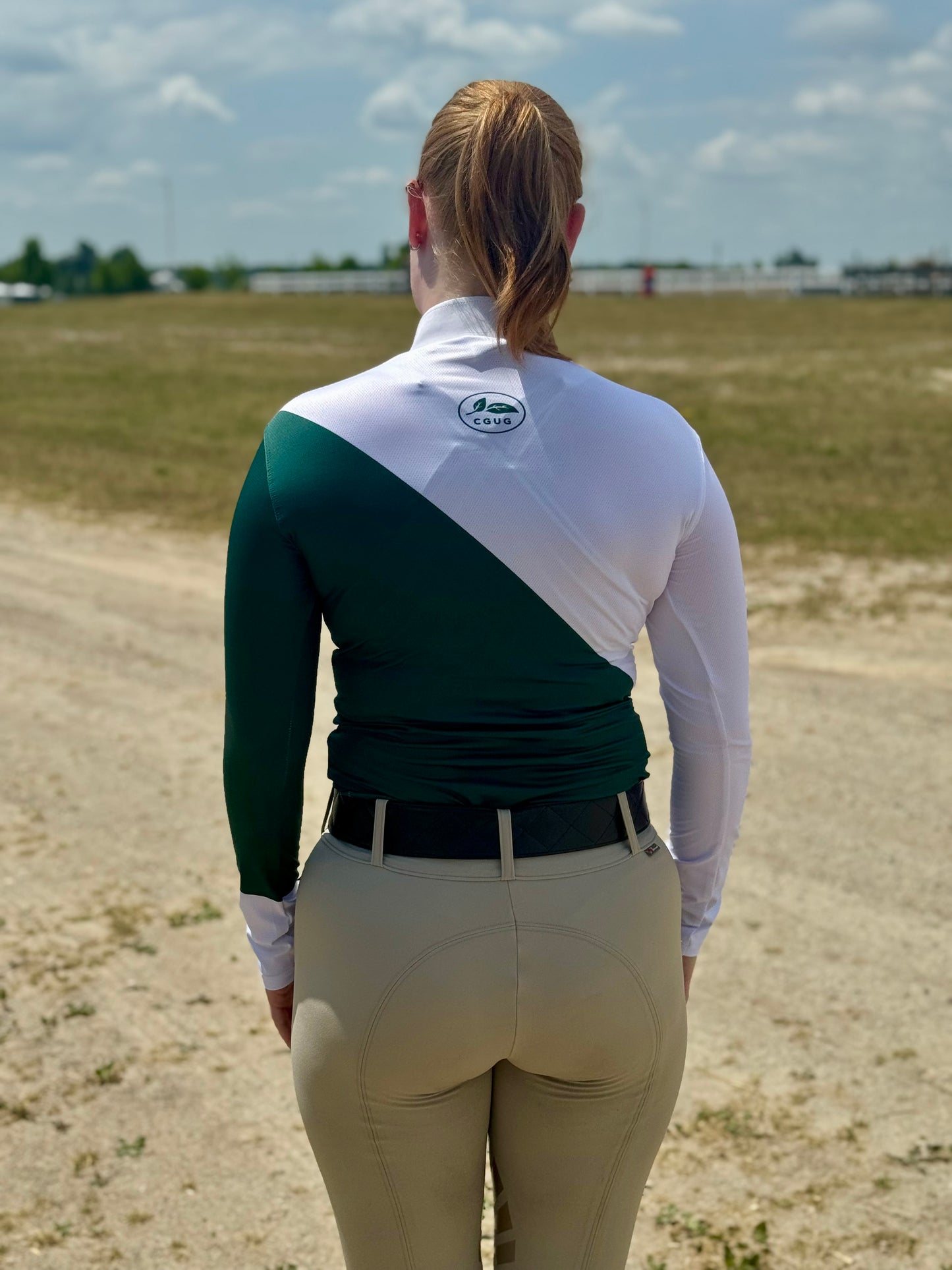 Hunter Green Show n’ Go Micro-Perforated Shirt