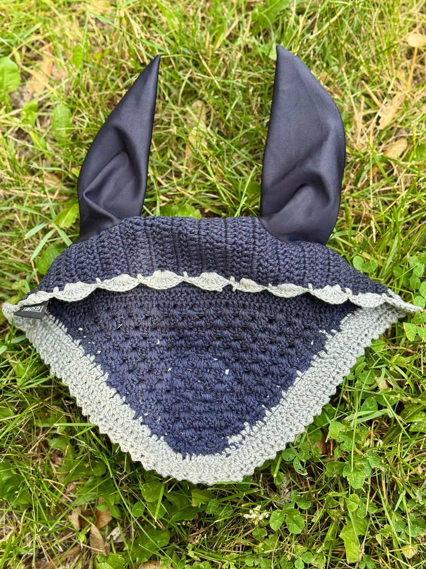 Navy Horse Bonnet