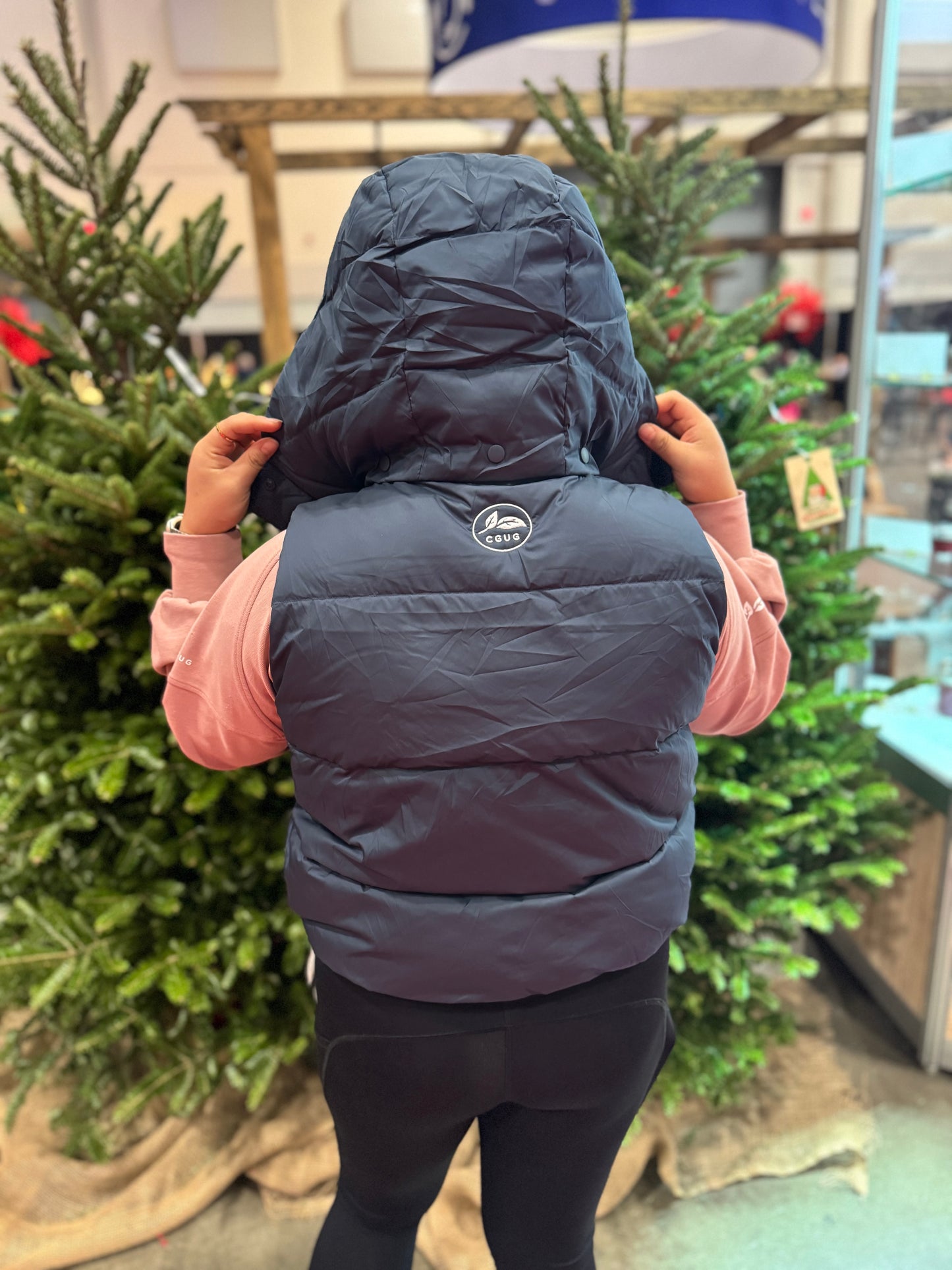 Navy Paddock Puff Down Vest