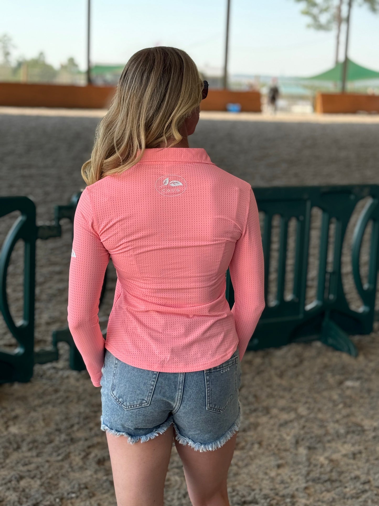 Pink-A-Licious Perforated Western Show Shirts