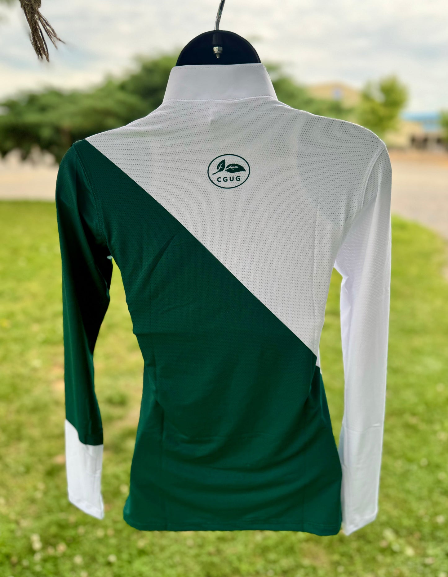 Hunter Green Show n’ Go Micro-Perforated Shirt