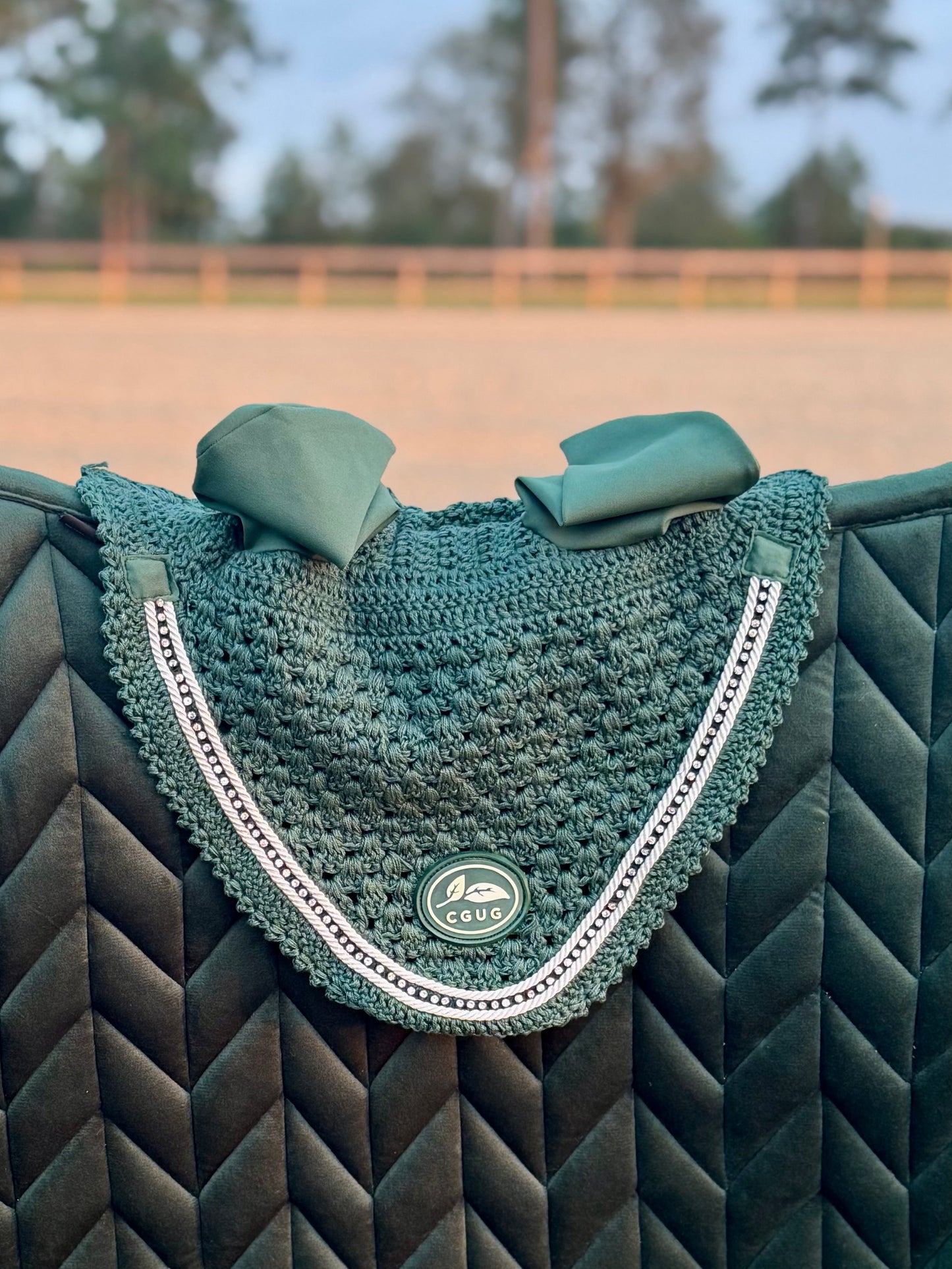 Emerald Velour Bonnet