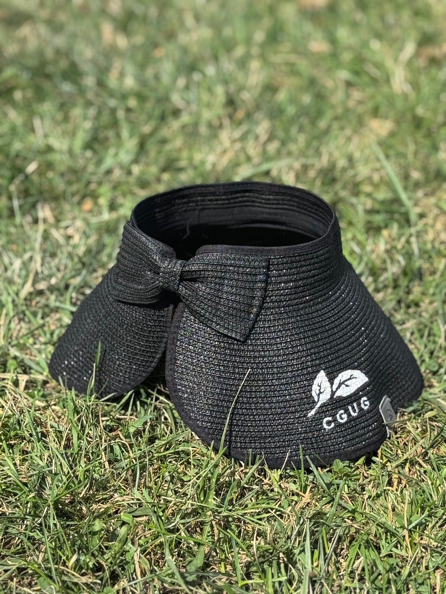 Midnight Ride Rolling Hills Straw Sun Visor