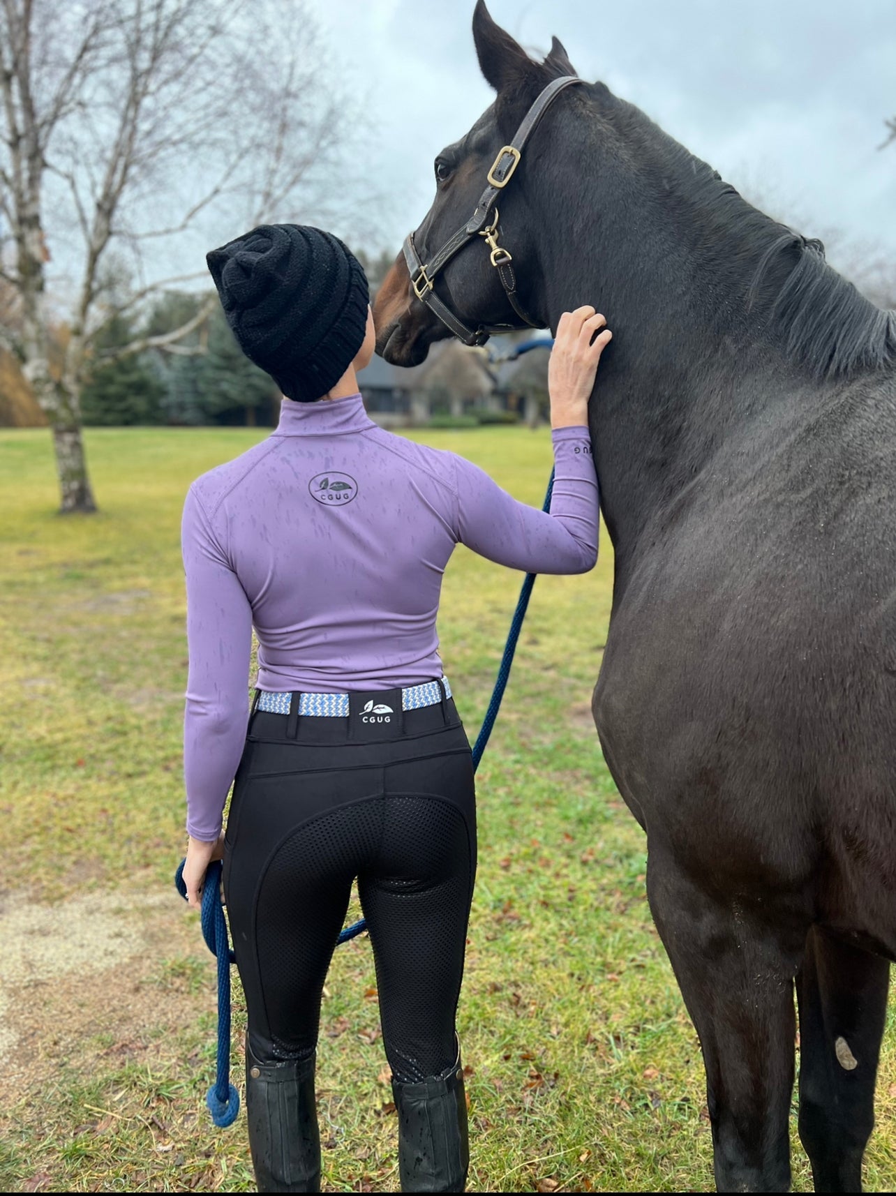 Black Deep Pocket Riding Tights/Breeches