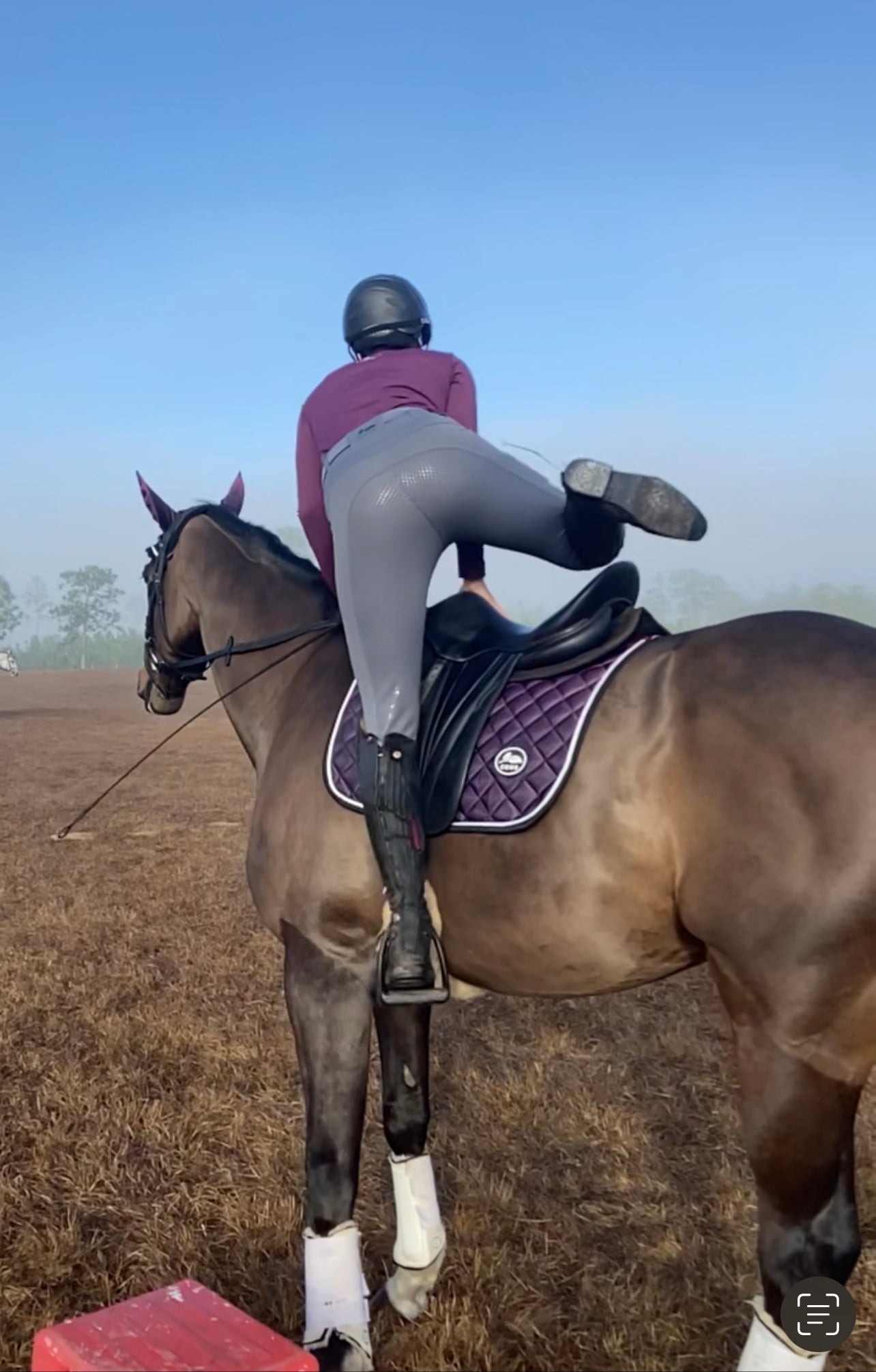 Grey Deep Pocket Riding Tights/Breeches