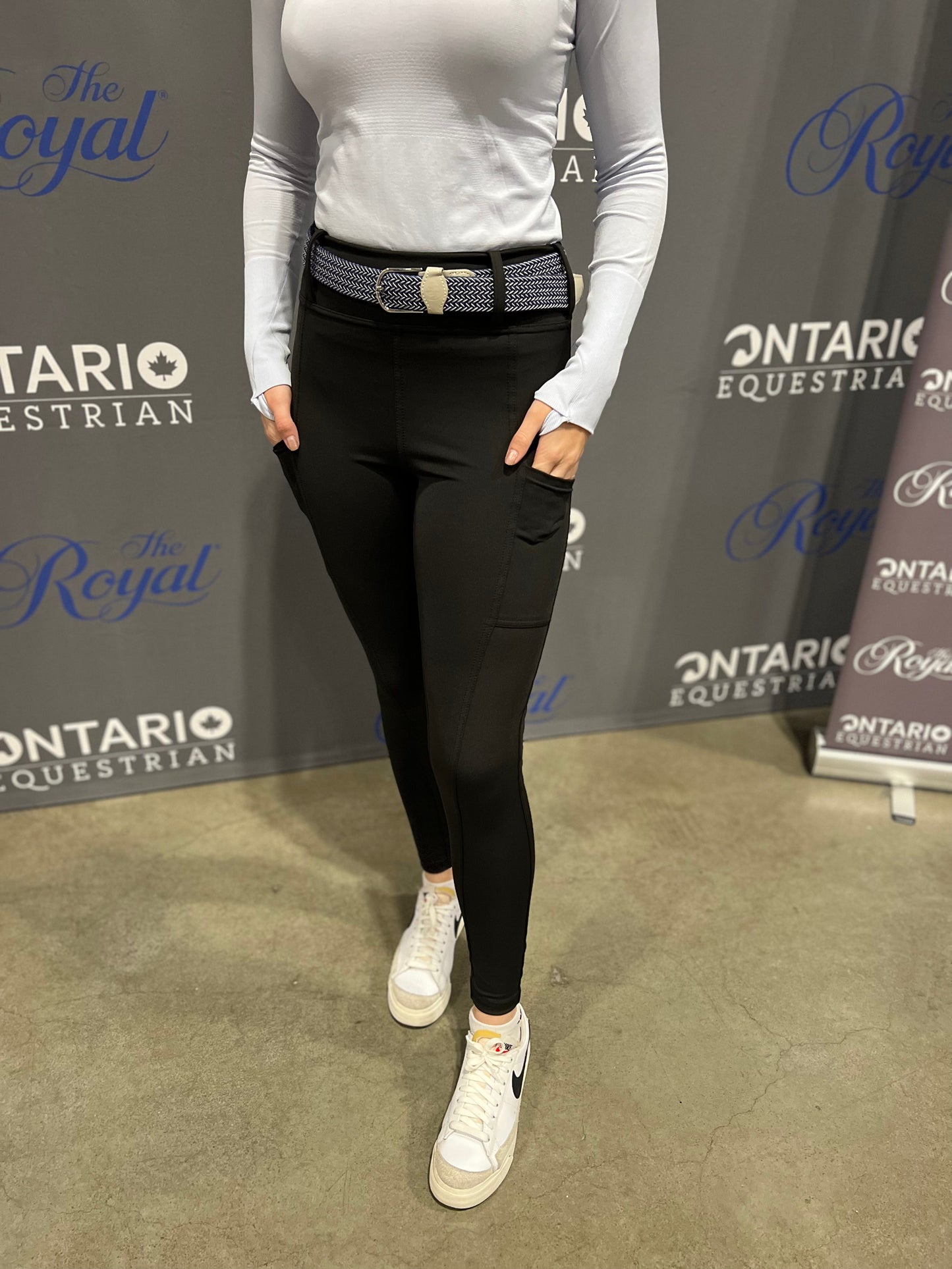 Black Deep Pocket Riding Tights/Breeches