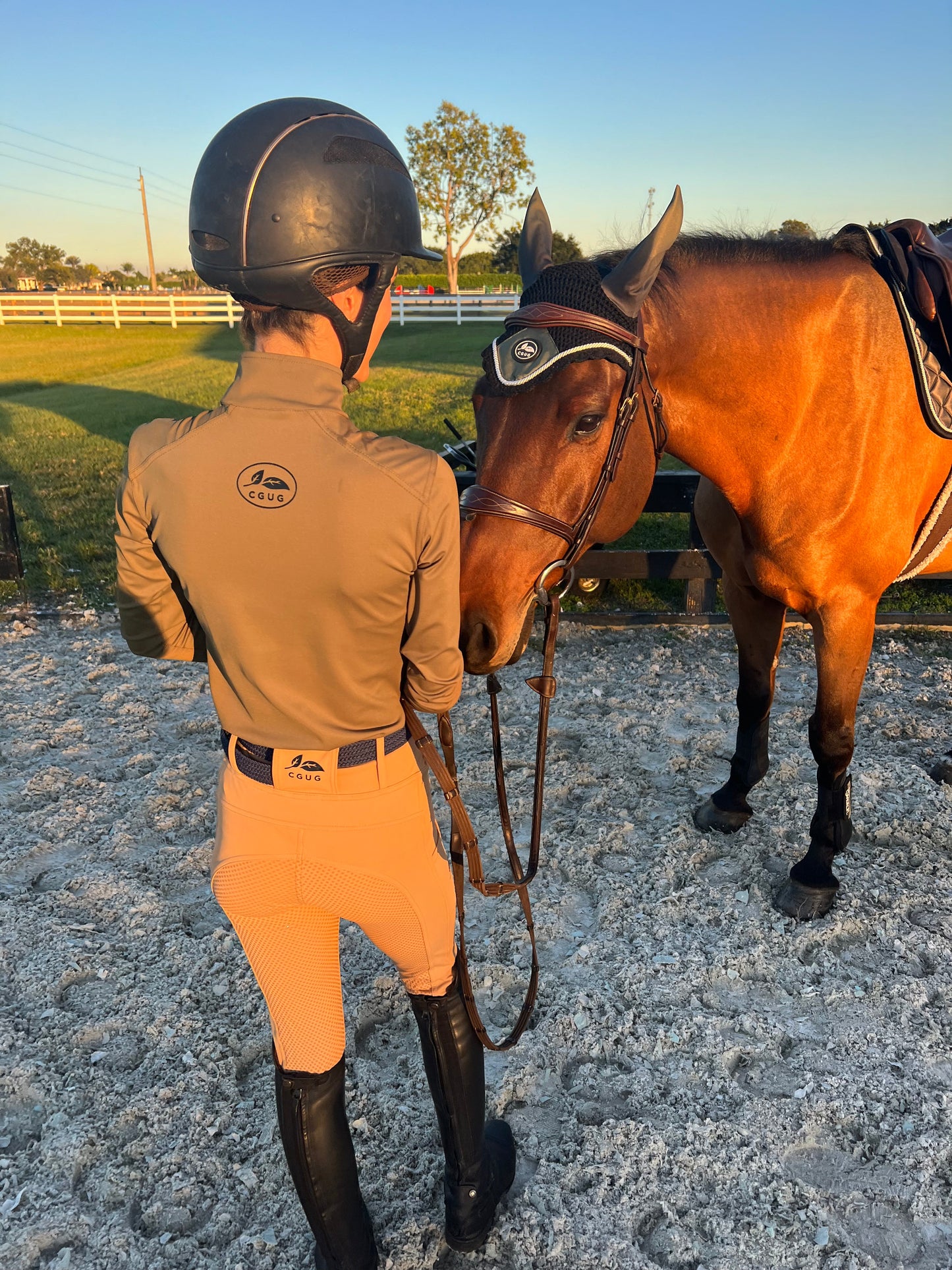 Caramel Deep Pocket Riding Tights/Breeches
