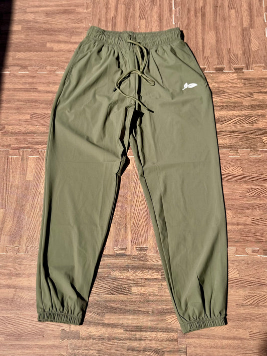 Olive Night Check Sweats