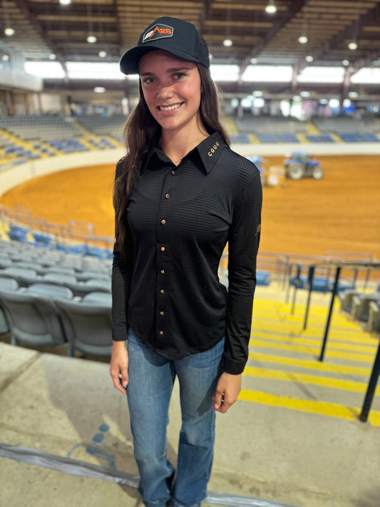 Carbonado Bling Perforated Western Show Shirts