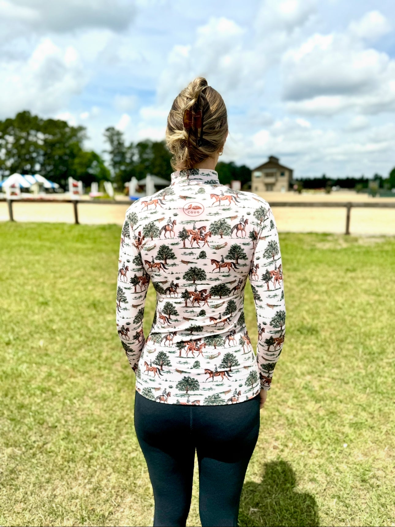 Classical Equestrian Micro-Perforated 1/4 Zip