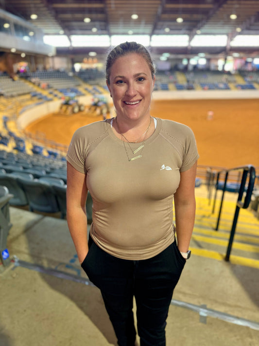 Chai Latte Seamless Air Flow Tee