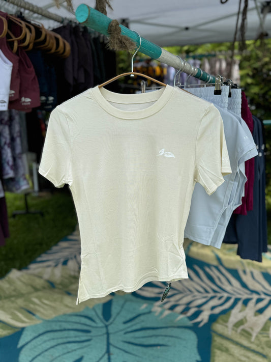 Butter Cream Asymmetrical Tee