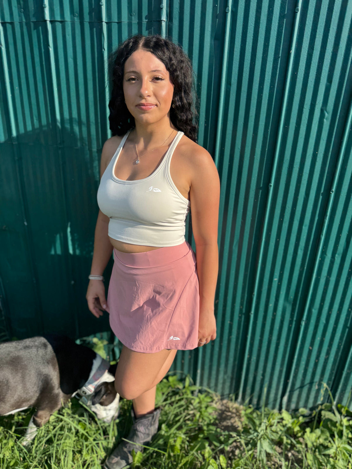 Blush Rippled Skort