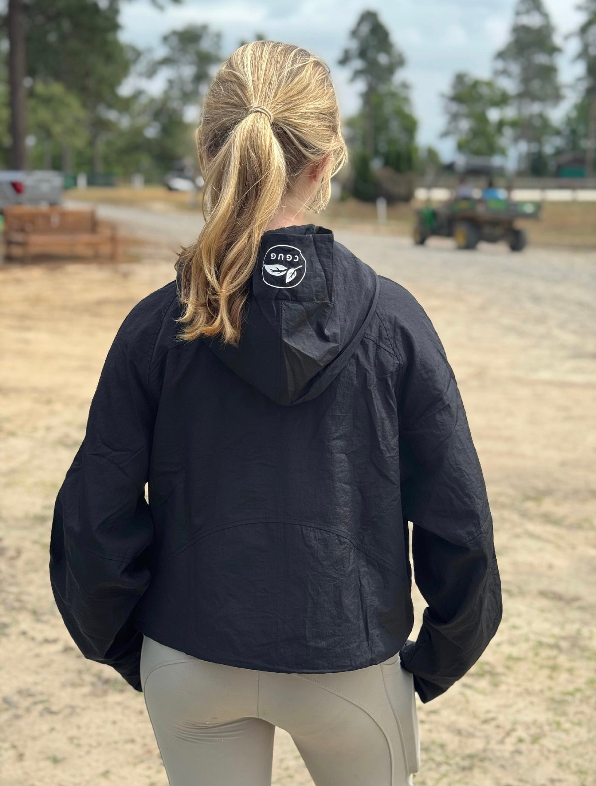 Black Liquorice Candy Rain Jacket