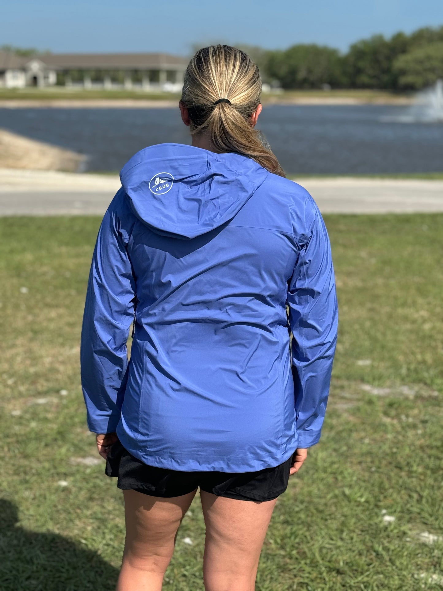 Corn Flower Blue Rain Jacket