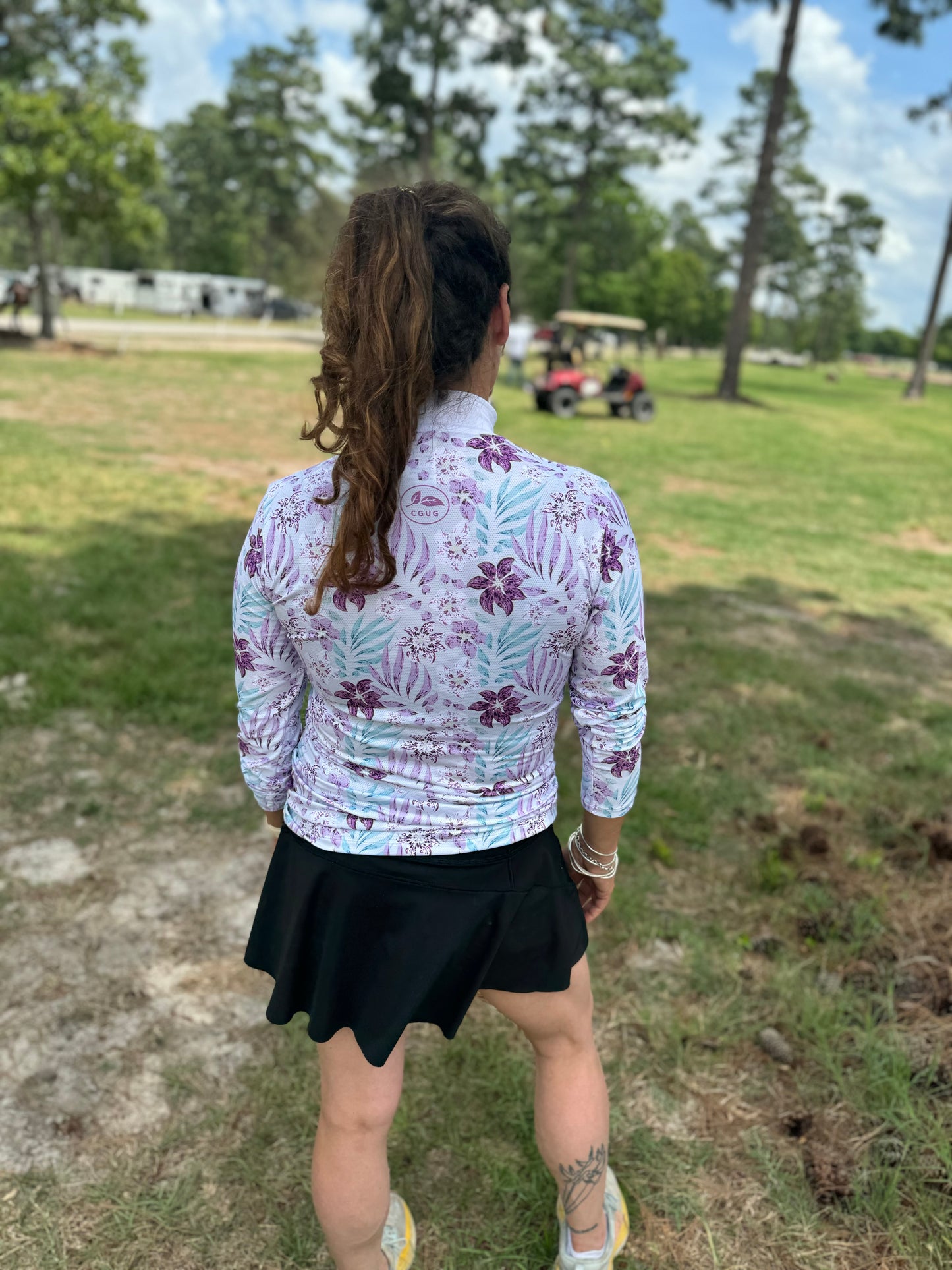 Sweet Violet Micro-Perforated 1/4 Zip