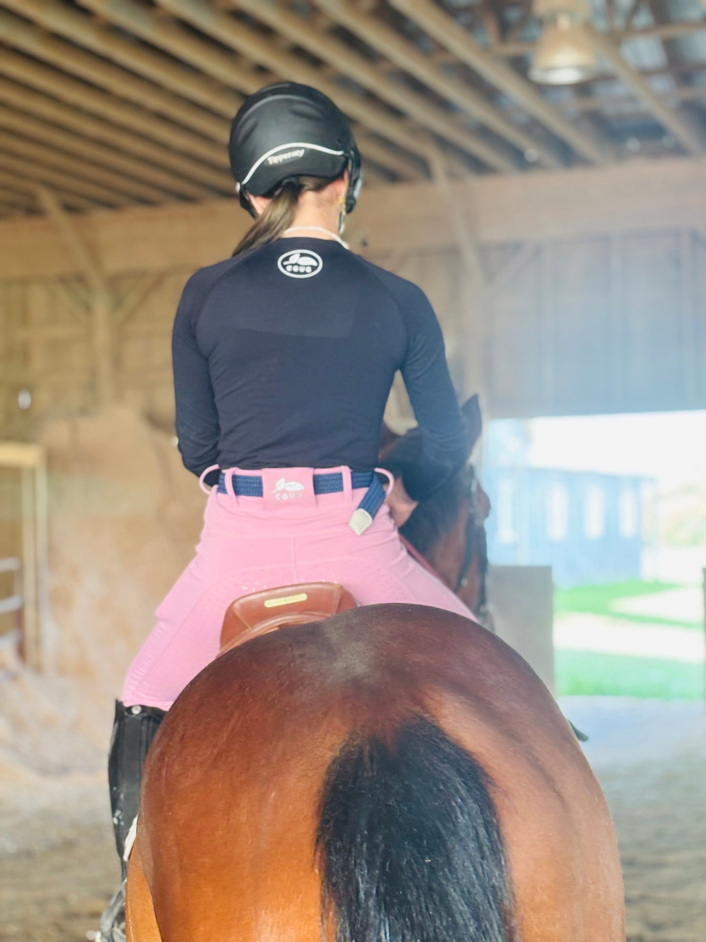 Pink Pony Club Deep Pocket Riding Tights/Breeches