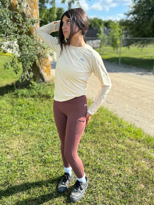 Milk Chocolate High Rise Leggings w/ Pockets (Copy)