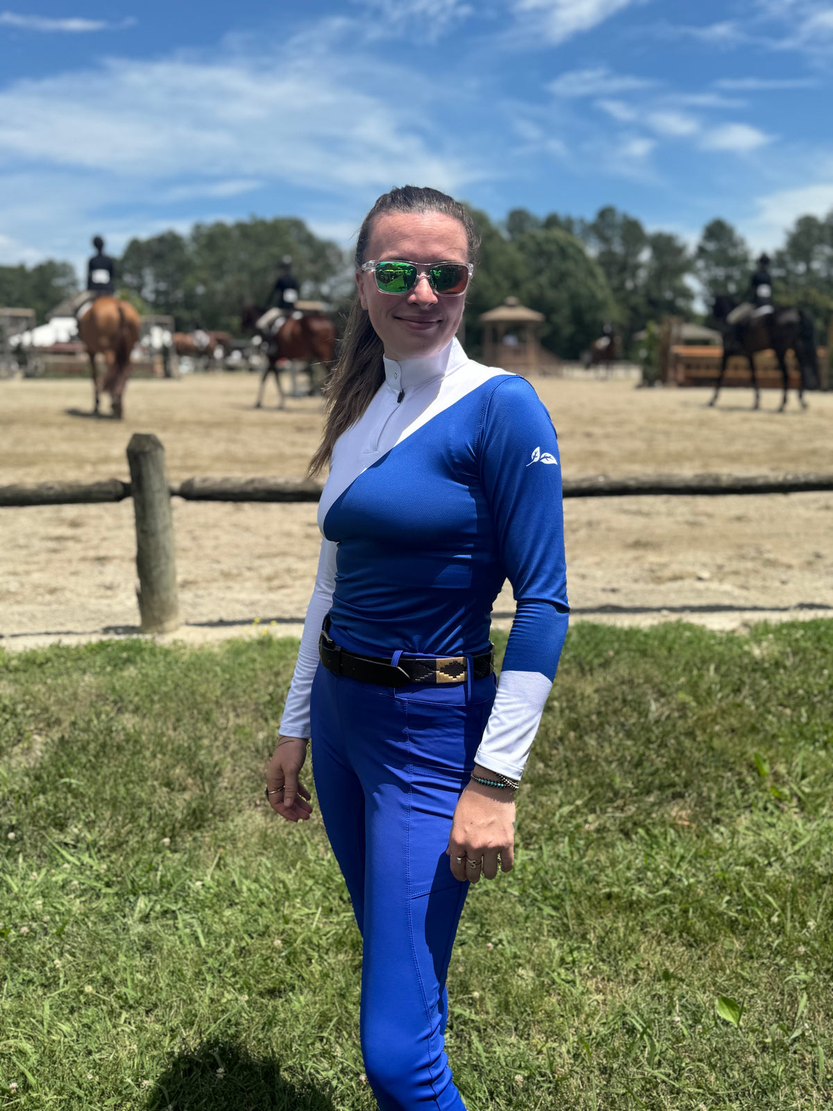 Royal Blue Show n’ Go Micro-Perforated Shirt