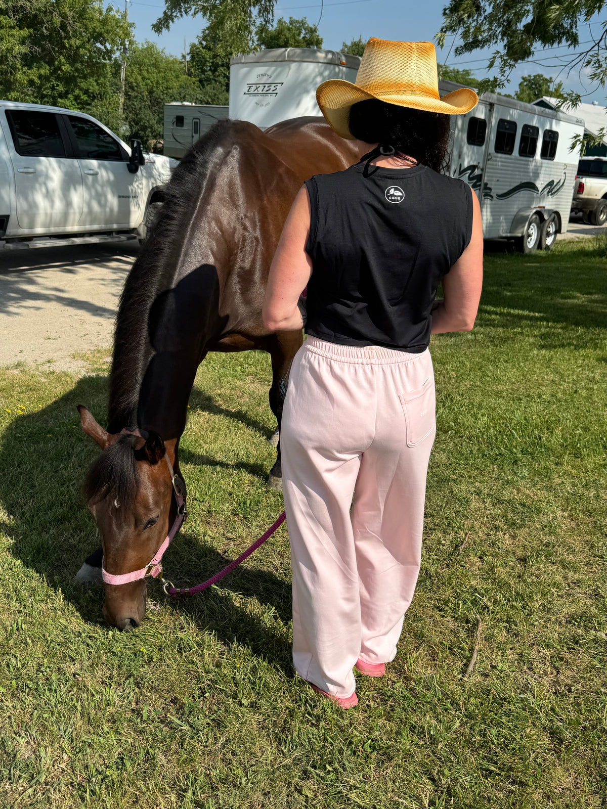 Cotton Candy Stable Wide-Leg Jogger
