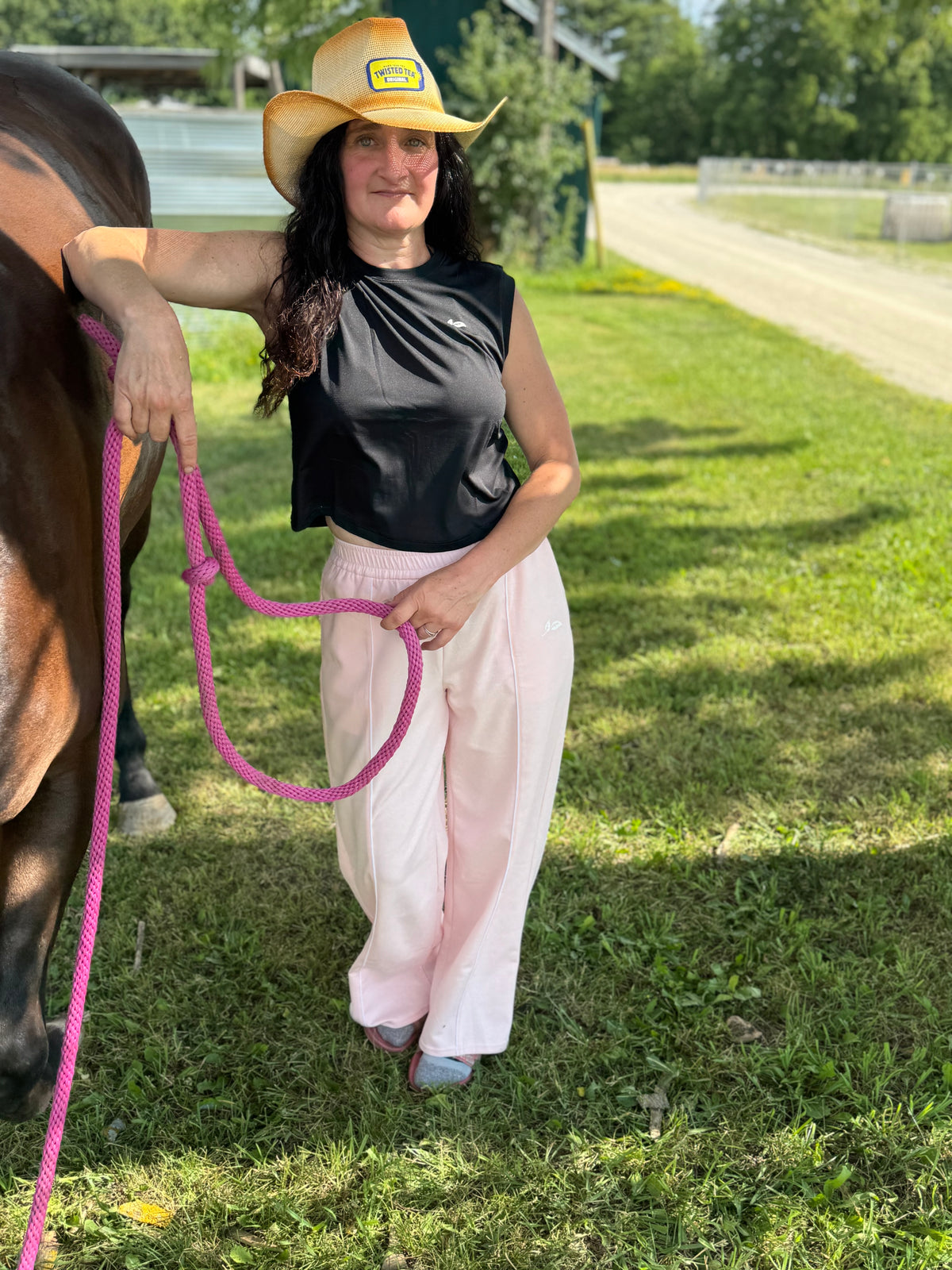 Cotton Candy Stable Wide-Leg Jogger