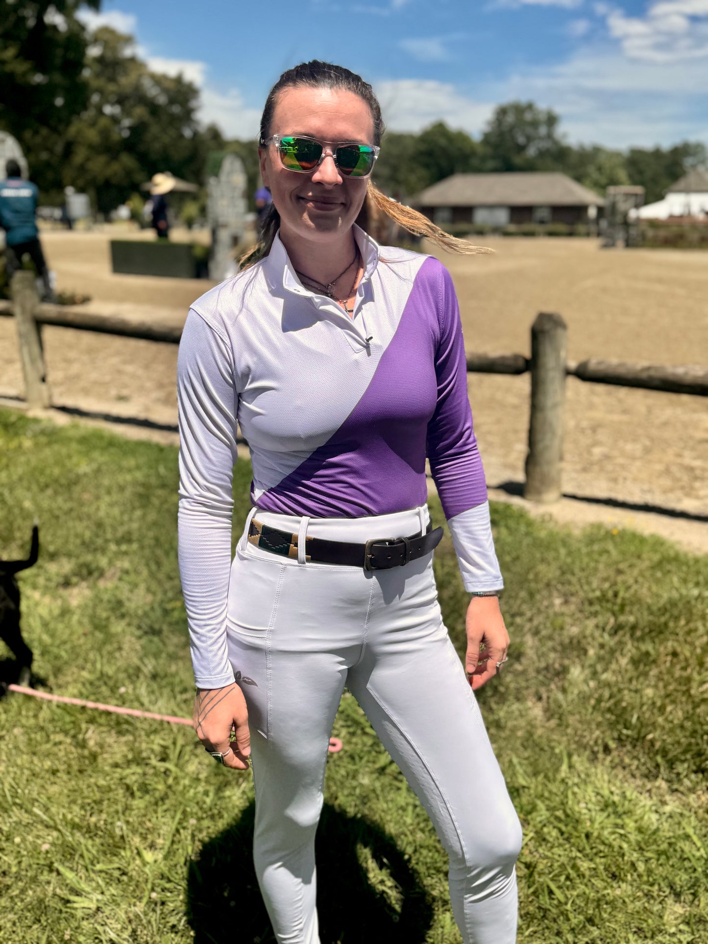 Amherst I-Lilac-It Purple Show n’ Go Micro-Perforated Shirt