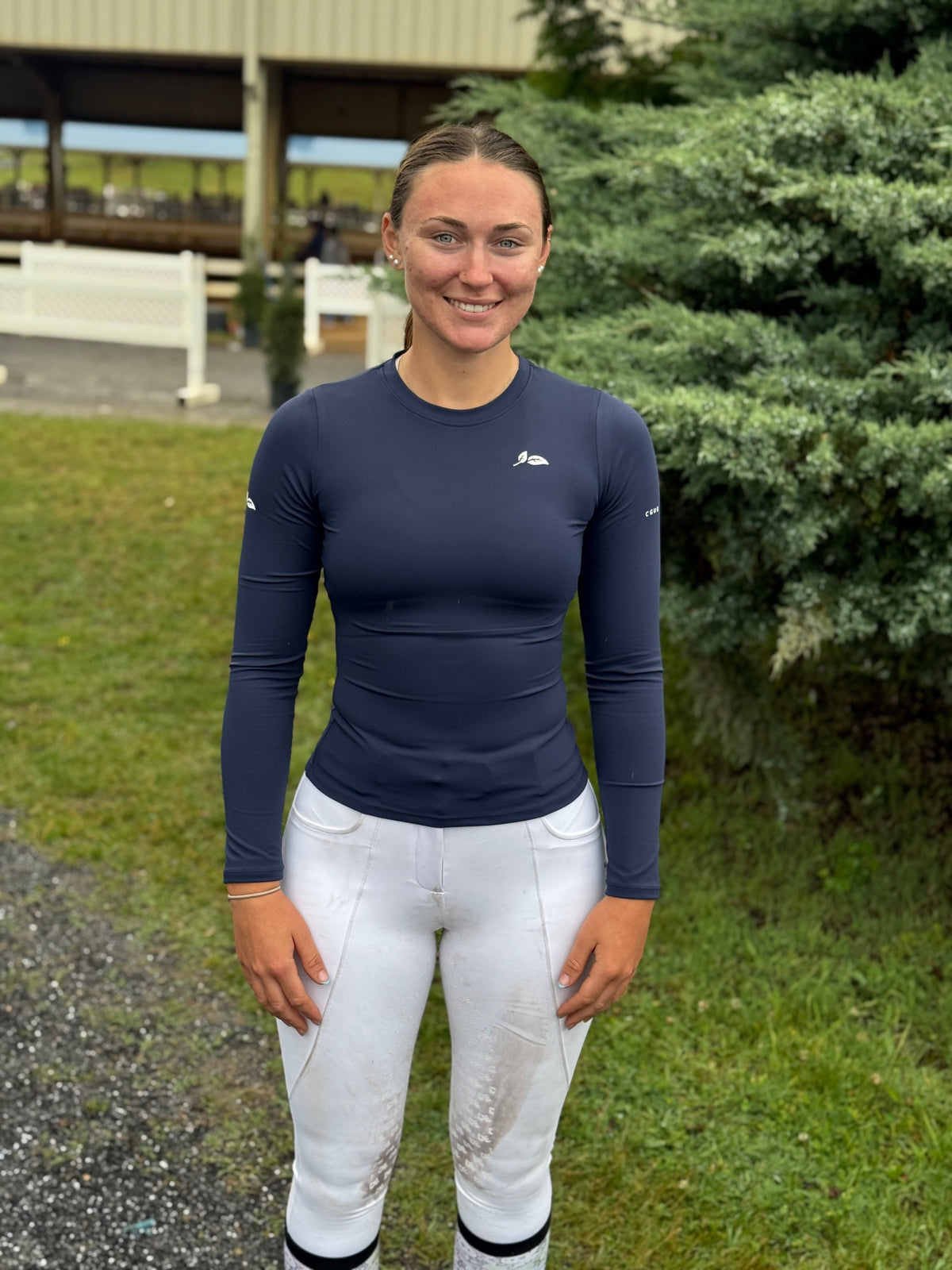 Navy Perfectly Fitted Long Sleeve