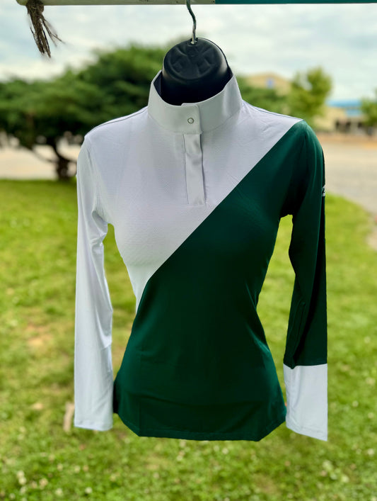 Hunter Green Show n’ Go Micro-Perforated Shirt