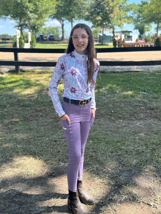 I Lilac It Deep Pocket Riding Tights/Breeches