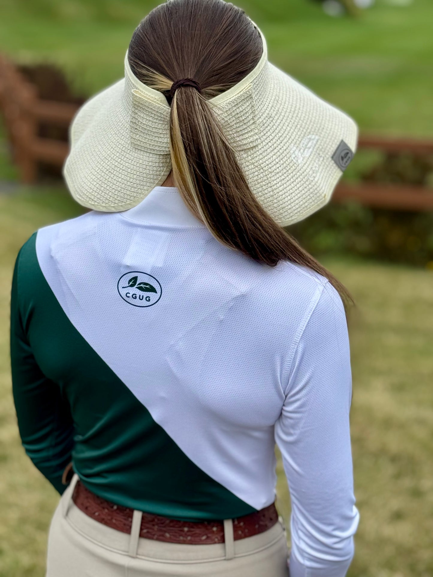 Classic Rolling Hills Straw Sun Visor