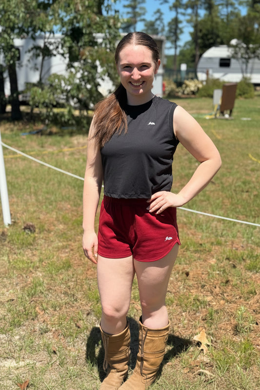 Red Dark Day Sweat Shorts