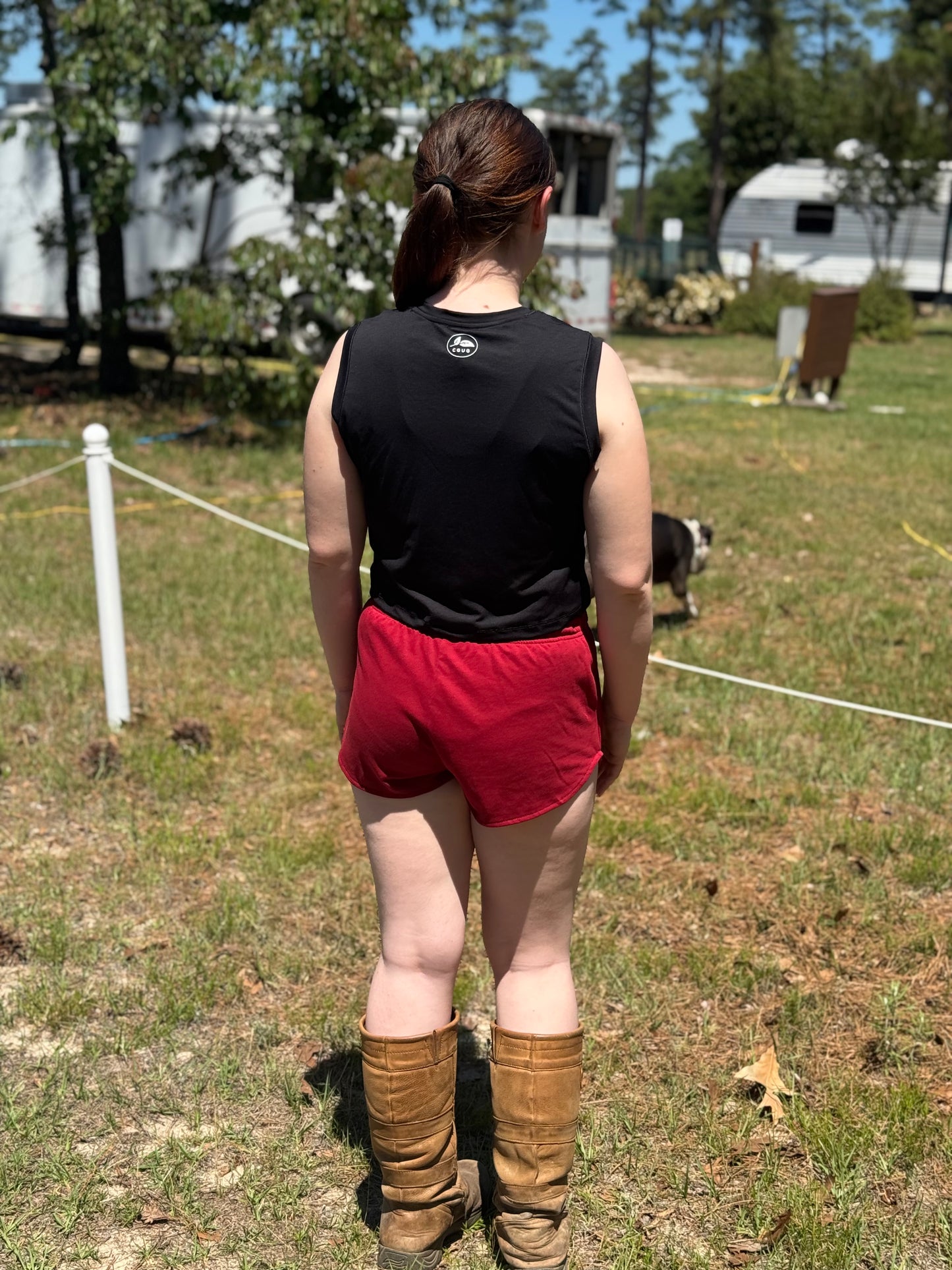 Red Dark Day Sweat Shorts