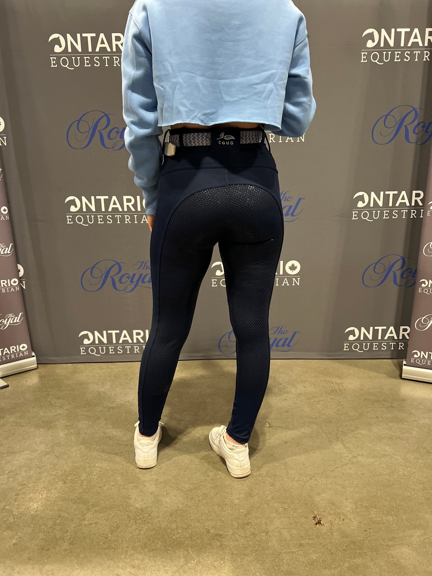 Navy Deep Pocket Riding Tights/Breeches